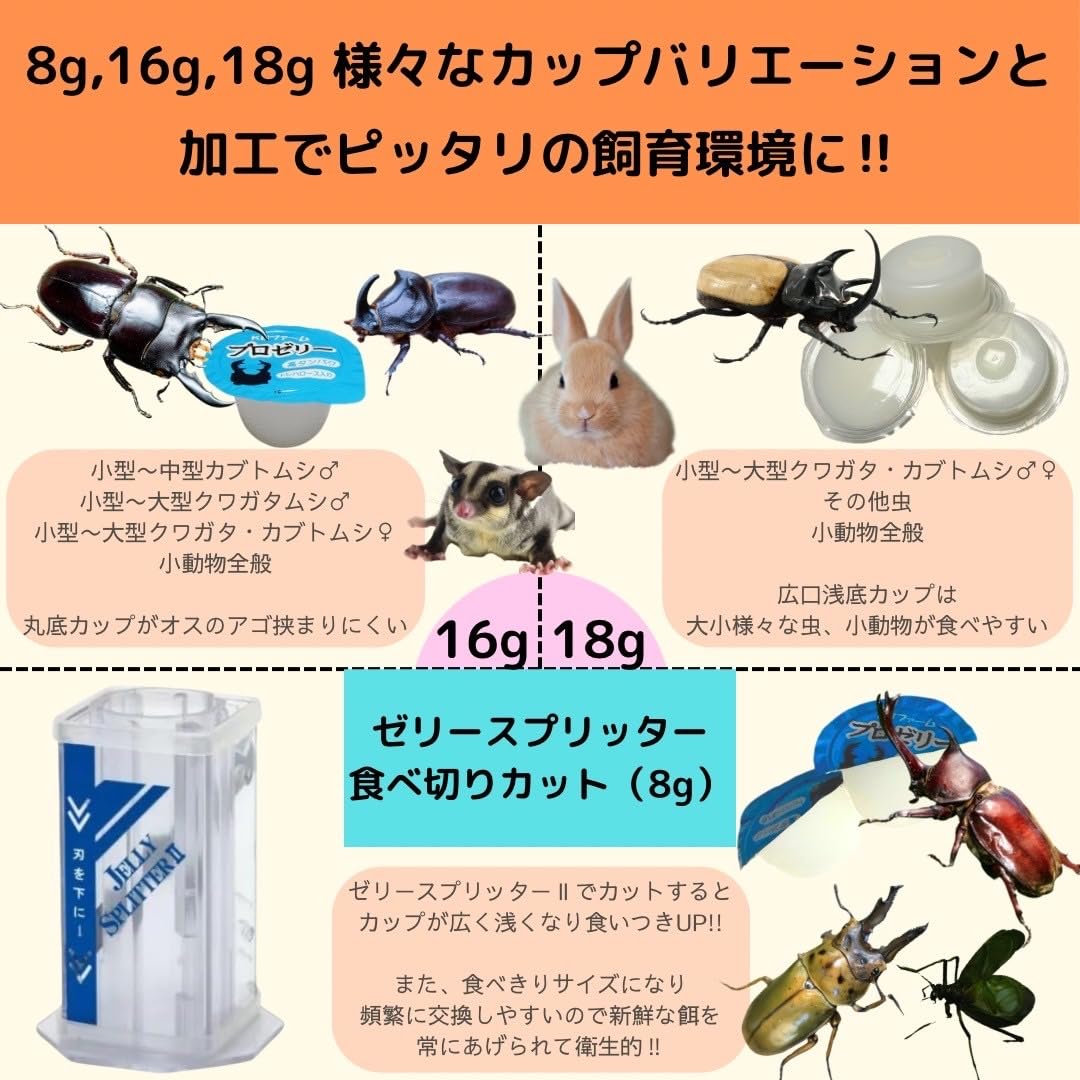 プロゼリー 1500個 16g 高栄養価 楽天市場】【送料無料】 【500個入り】プロゼリー 16g 昆虫